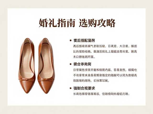 婚礼宴会真皮无后包裹鞋，高定礼服搭配指南与选购攻略