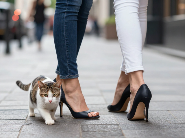 周末Citywalk,猫跟高跟鞋逛街约会,舒适与优雅并存攻略