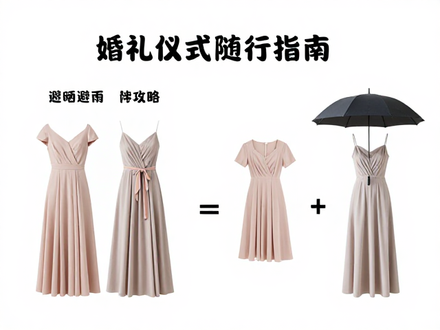 婚礼仪式随行指南,伴娘礼服搭配与防晒避雨全攻略