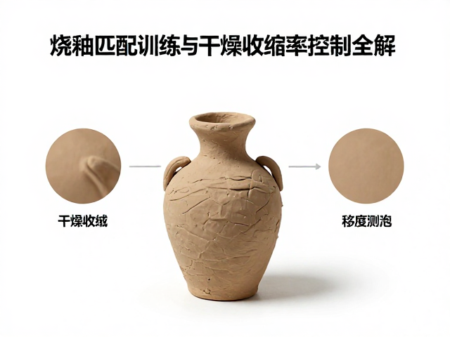 粘土烧成收缩原理，坯釉匹配训练与干燥收缩率控制全解