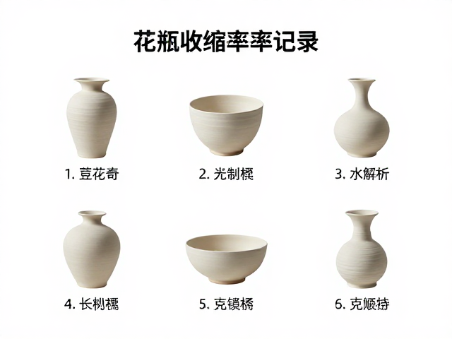 花器制作收缩率记录,坯釉适配调配方法全解析