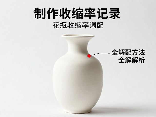 花器制作收缩率记录,坯釉适配调配方法全解析