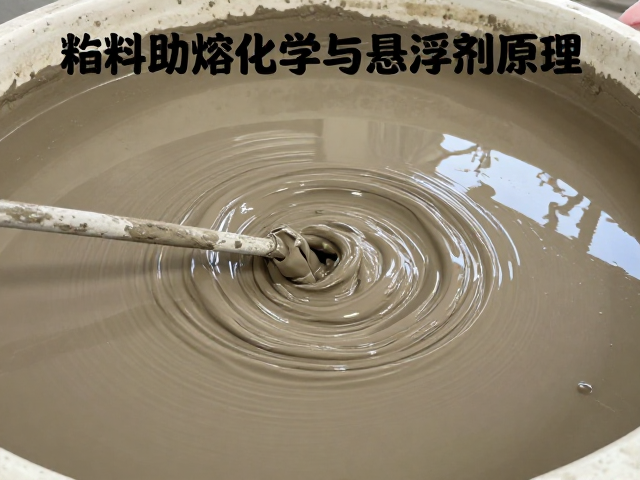 釉料助熔化学与悬浮剂原理，泥浆沉淀处理高效方案
