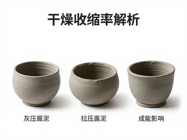 灰色炻泥干燥收缩率解析，按成型方式分类对性能的影响
