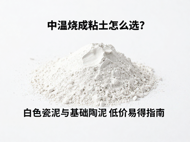 中温烧成粘土怎么选?白色瓷泥与基础陶泥低价易得指南