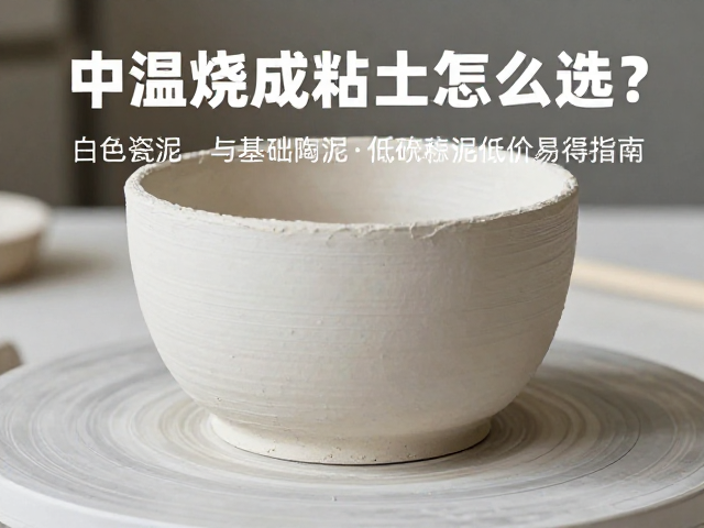 中温烧成粘土怎么选?白色瓷泥与基础陶泥低价易得指南