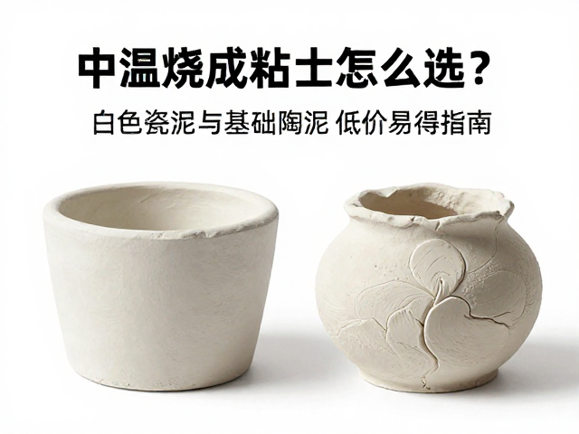 中温烧成粘土怎么选?白色瓷泥与基础陶泥低价易得指南