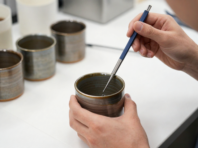 金属氧化物釉色配方，小批量工作室如何精准记录施釉厚度