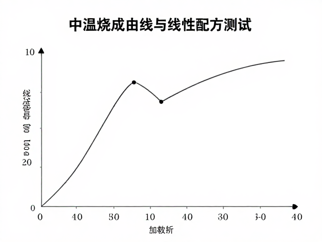中温烧成曲线与线性配方测试,升温曲线优化指南