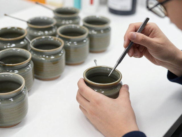 金属氧化物釉色配方，小批量工作室如何精准记录施釉厚度
