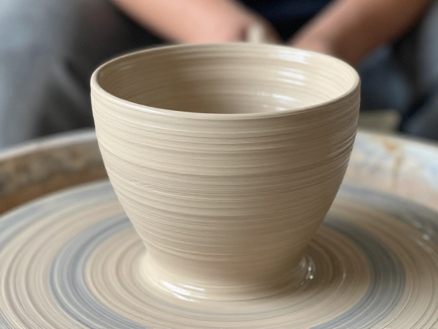 分体拉坯刻划纹样自然阴干，古法陶瓷制作全流程解析