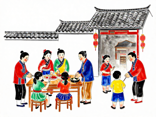 釉上彩绘技法，釉上彩配色练习指南，复刻民俗生活场景