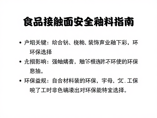 食品接触面安全釉料指南，综合材料装饰中釉下彩的环保选择