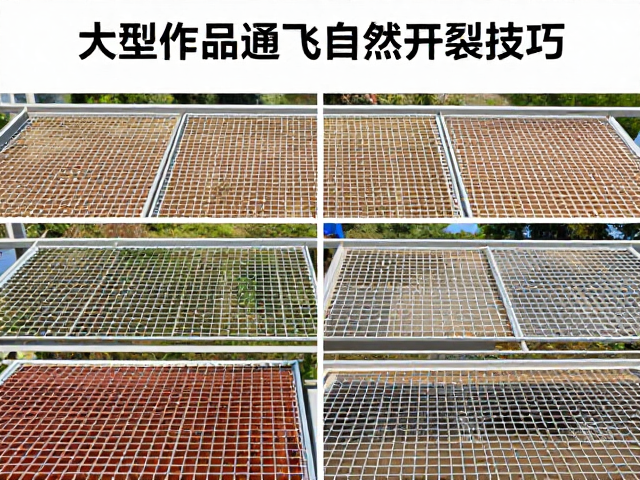 大型作品通风自然干燥技巧，分阶段干燥避免开裂塌陷