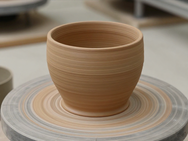陶土低温烧成，200-600℃排除结晶水与有机物，精准控制釉烧曲线