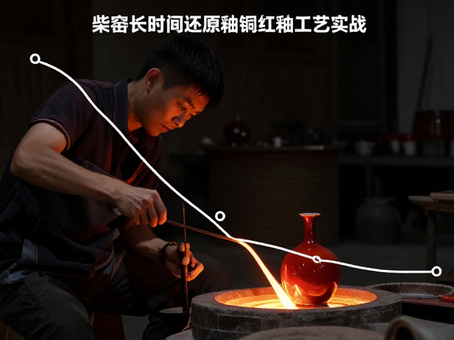 柴窑长时间还原烧，铜红釉烧曲线解析与还原釉工艺实战