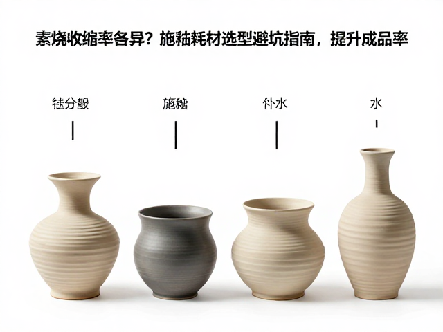 素烧收缩率各异?施釉耗材选型避坑指南,提升成品率