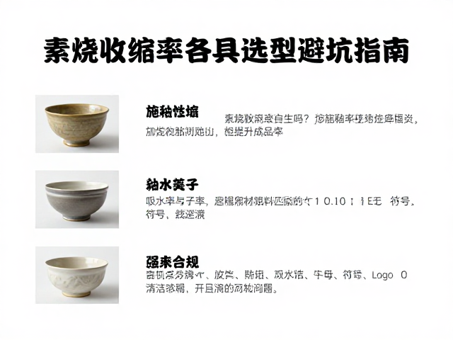 素烧收缩率各异？施釉耗材选型避坑指南，提升成品率