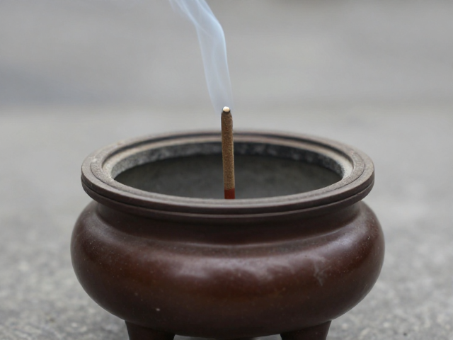 还原烧塔香香炉，烧成温度稳定，香气纯正不呛鼻