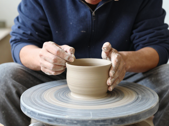 非遗传承人修坯整形技艺,打造高价值文创陶艺作品