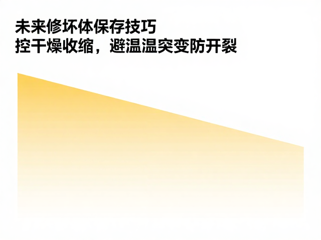 未修坯体保存技巧，控干燥收缩，避温湿度突变防开裂