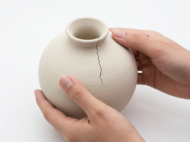 陶瓷坯体防风干裂保存，器口朝上与轻拿轻放技巧