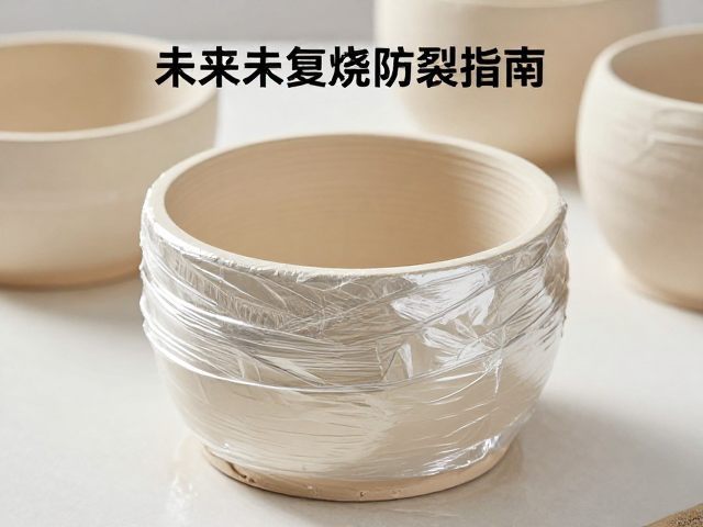 未烧制陶坯用保鲜膜包裹保存，多次复烧防裂指南