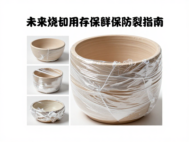 未烧制陶坯用保鲜膜包裹保存，多次复烧防裂指南