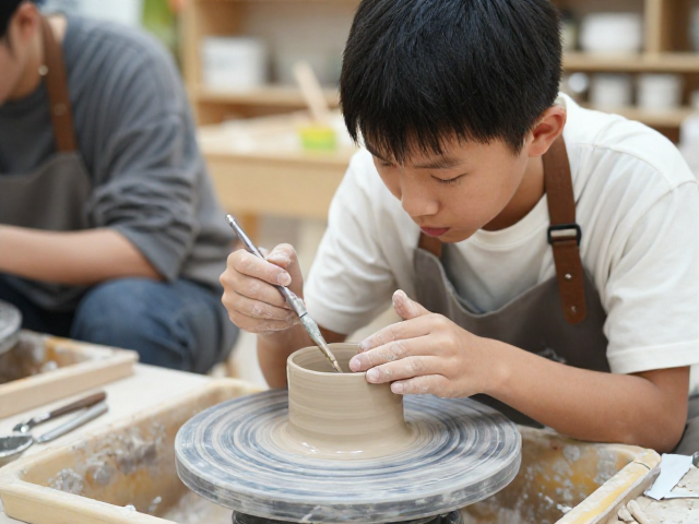 少儿陶艺讲师分享，成人兴趣者如何选用修坯工具？