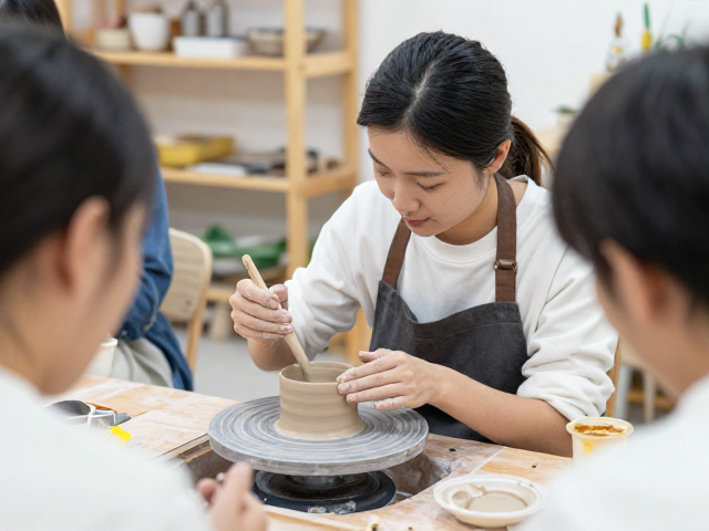 少儿陶艺讲师分享，成人兴趣者如何选用修坯工具？