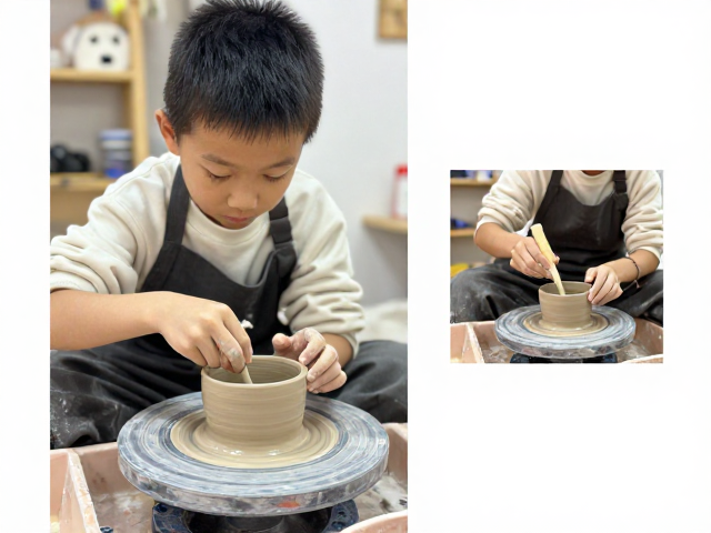 亲子陶艺体验指南，釉料使用需指导，附专业作品点评