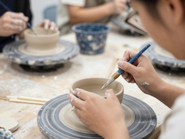 企业团建陶艺,沉浸式手作彩绘上釉课,打造高凝聚力团队体验