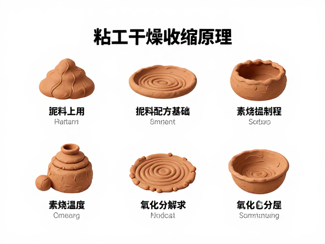 粘土干燥收缩原理,泥料配方基础与素烧温度控制指南