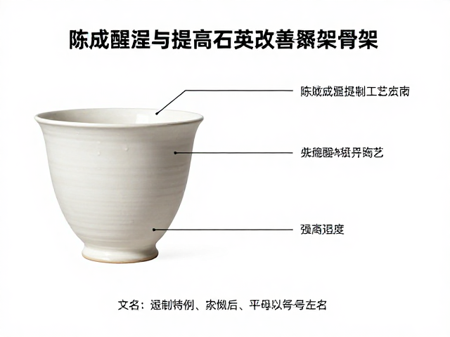 按烧成温度分类，陈腐醒泥与提高石英改善骨架的陶瓷工艺