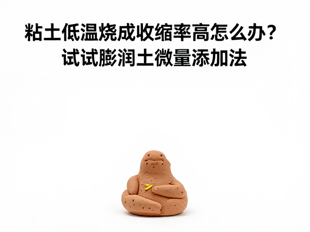 粘土低温烧成收缩率高怎么办？试试膨润土微量添加法