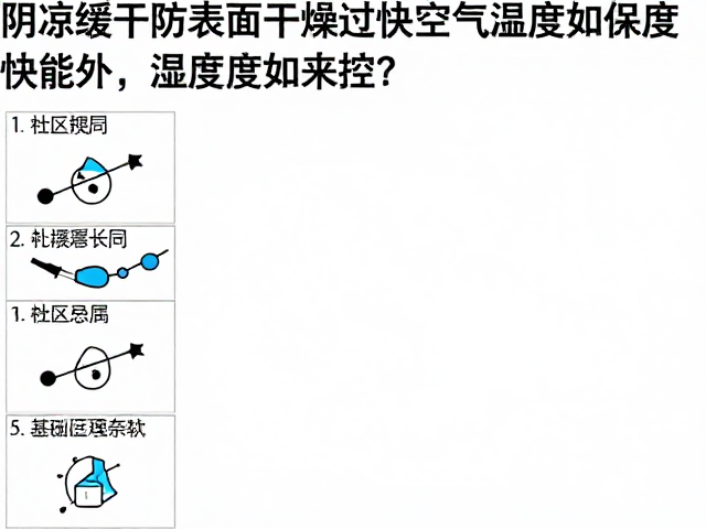 阴凉缓干防表面干燥过快，空气湿度如何控？