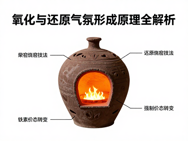 柴窑烧窑技法,氧化与还原气氛形成原理全解析