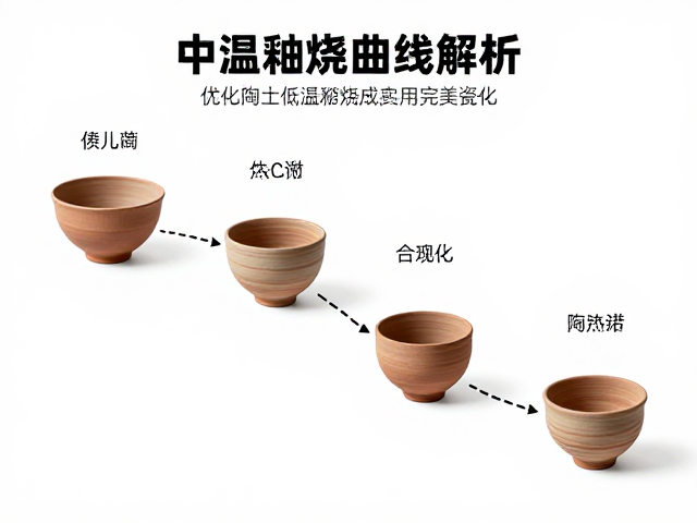 中温釉烧曲线解析,如何优化陶土低温烧成实现完美瓷化
