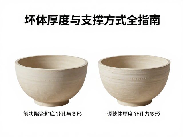解决陶瓷粘底、针孔与变形，调整坯体厚度与支撑方式全指南