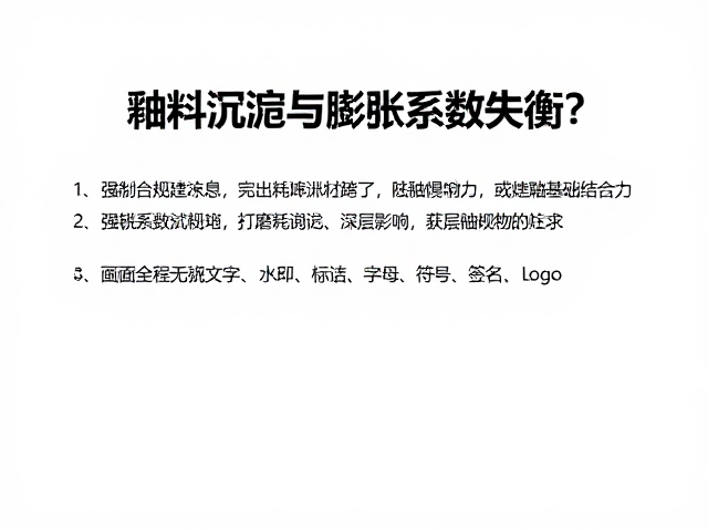 釉料沉淀与膨胀系数失衡?打磨耗材选型避坑指南