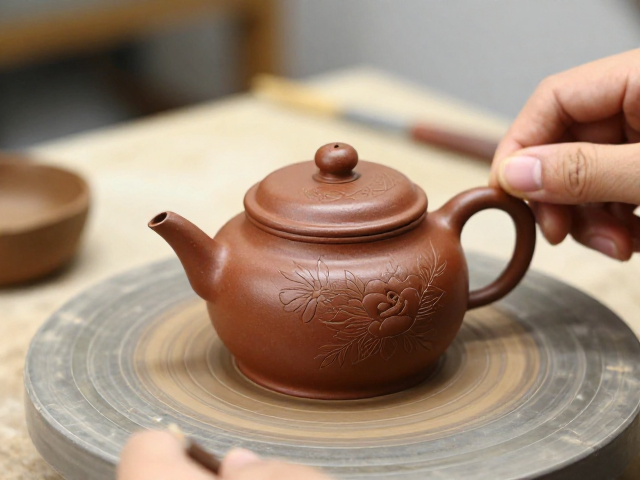 茶壶修坯整形与划花工艺详解，新手必看的紫砂壶成型技巧