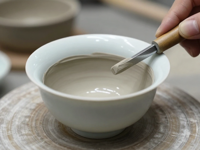 茶碗边缘打磨光滑技巧，优质瓷泥选材与手工修整指南
