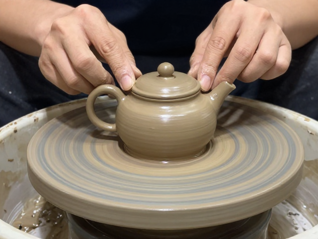 壶承制作全解,紫砂泥拉坯定型与养护指南