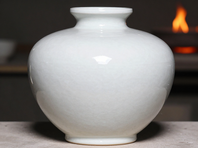 白釉结晶釉窑变成品赏析，揭秘陶瓷釉面变幻之美
