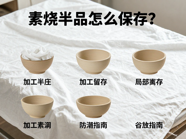 素烧半成品怎么保存?加工工序标识与局部加盖湿布防潮指南