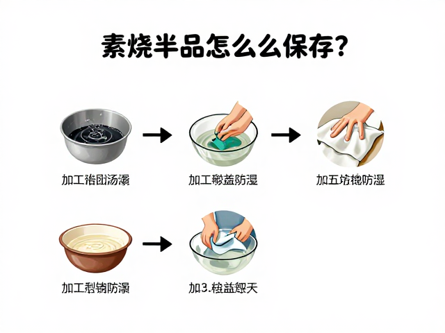 素烧半成品怎么保存?加工工序标识与局部加盖湿布防潮指南