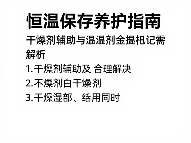 恒温保存养护指南，干燥剂辅助与温湿度记录全解析