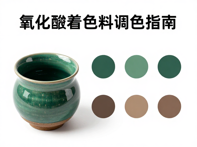 氧化钴着色剂调色指南，如何用铜绿釉色完美呈现泥条盘筑泥作品