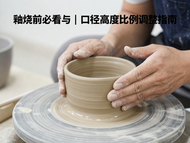 釉烧前必看,基础动作与口径高度比例调整指南