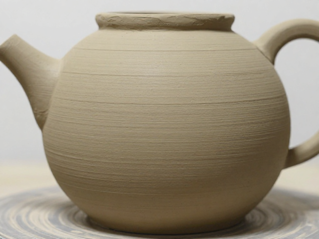 薄层泥绘技法详解,泥浆浓度控制与茶空间器物美学